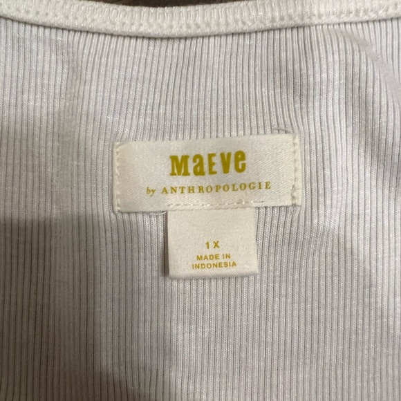 Anthropology Maeve Square Neck Button Front Cardigan - Picture 3 of 3